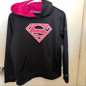 Under Armour Superman / Supergirl sweatshirt Large
